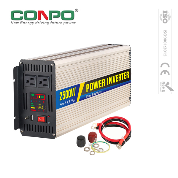 2500W, DC12V or 24V, AC 220V, DC-AC Pure Sine Wave Inverter